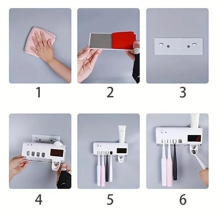 Dispenser OralClean Pro | Higiene 3 em 1 com Proteção UV